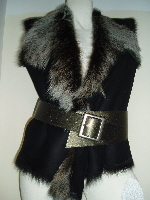 Cinch a Sheepskin  Gilet with a Boho Belt