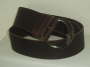60mm Wide Leather Belt with Vintage Buckle