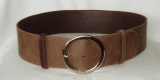 70mm Wide Pale & Dark Brown Reversible Leather Belt