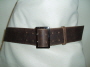 Brown Leather Boho Belt reverses to Tan Leather