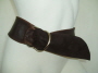 Brown Nubuck trim on Antique finish Brown Leather