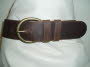 Chunky Antique Brown Leather reverses to Tan Leather