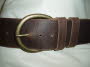 Chunky Old Brass Finish Belt Buckle