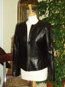 Helen McAlinden Black Designer Leather Jacket