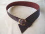 Tiger Buckle on Antique Brown Leather